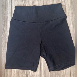 ABERCROMBIE & FITCH YPB Women's Black High-Waisted biker Shorts